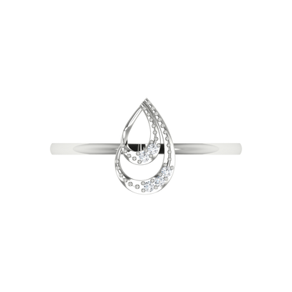 Stunning Pear Shaped Diamond Ring - Six