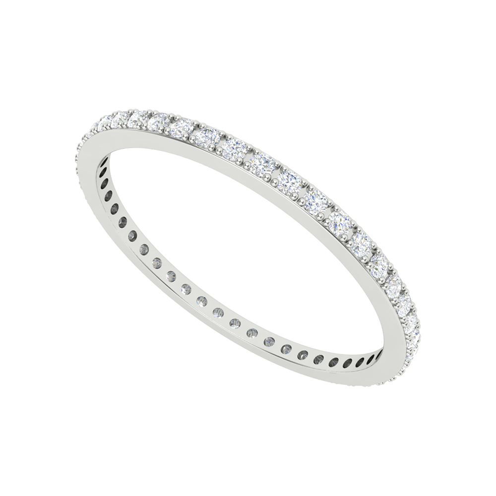 Stupefacente Eternity Ring In 925 Sterling Silver - One