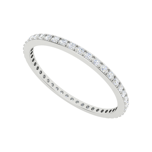 Stupefacente Eternity Ring In 925 Sterling Silver - One