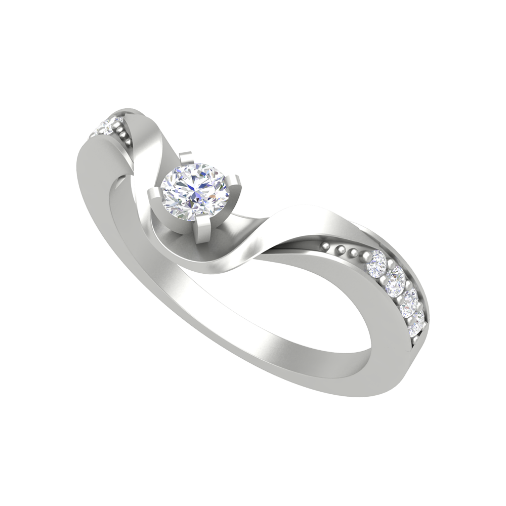 Stupefiant Fashion Ring In 925 Sterling Silver - Five