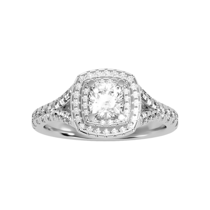 Style Solitaire Ring In 925 Sterling Silver - Six