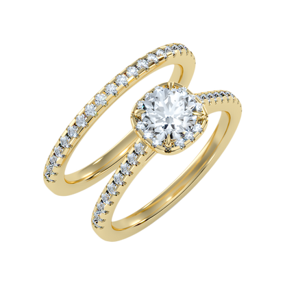 Stylish Bridal Ring Set - One