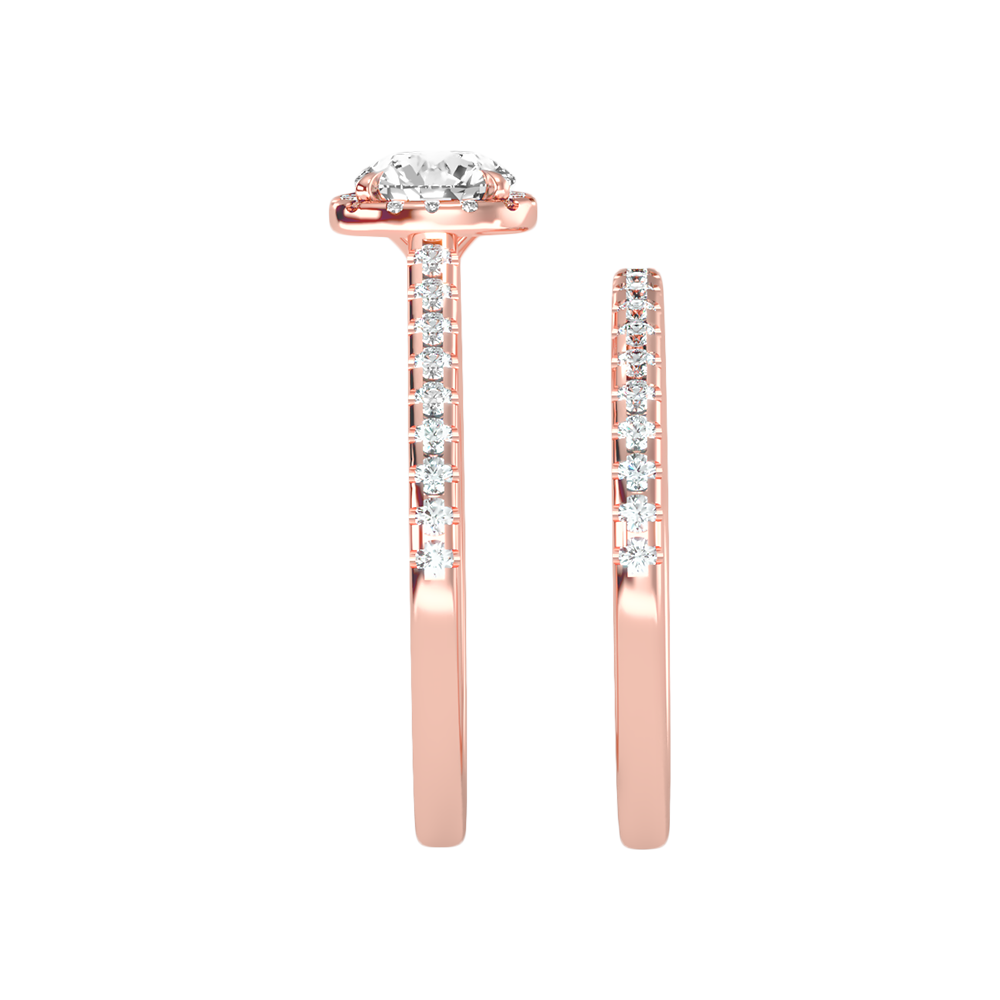 Stylish Bridal Ring Set In 925 Sterling Silver - Twelve