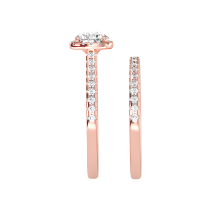 Stylish Bridal Ring Set In 925 Sterling Silver - Twelve