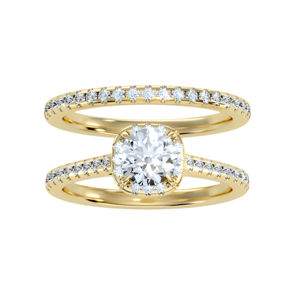 Stylish Bridal Ring Set In 925 Sterling Silver - Two