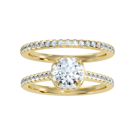 Stylish Bridal Ring Set In 925 Sterling Silver - Two