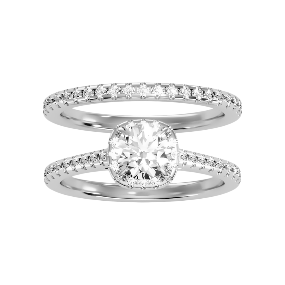 Stylish Bridal Ring Set In 925 Sterling Silver - Six