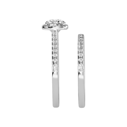 Stylish Bridal Ring Set In 925 Sterling Silver - Seven