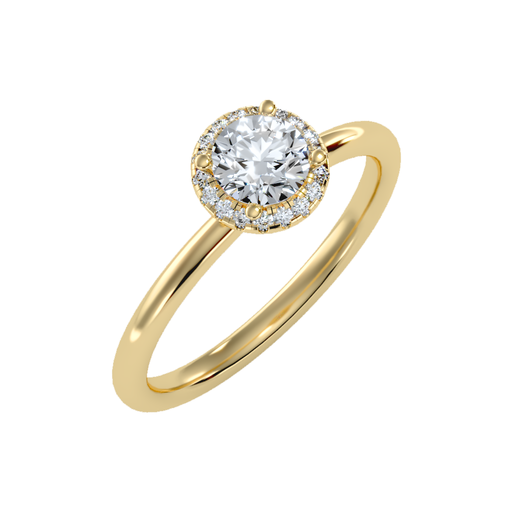 Stylish Solitaire Ring - Nine