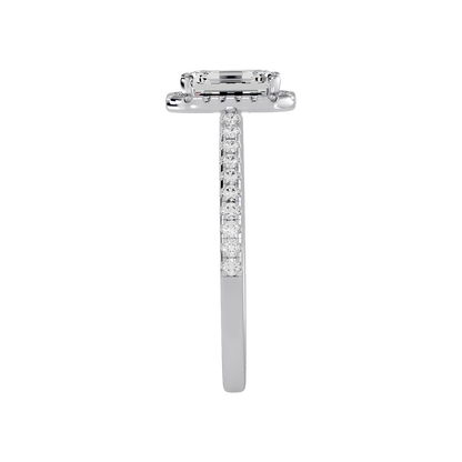 Stylish Strands Single Stone Ring In 925 Sterling Silver - Four