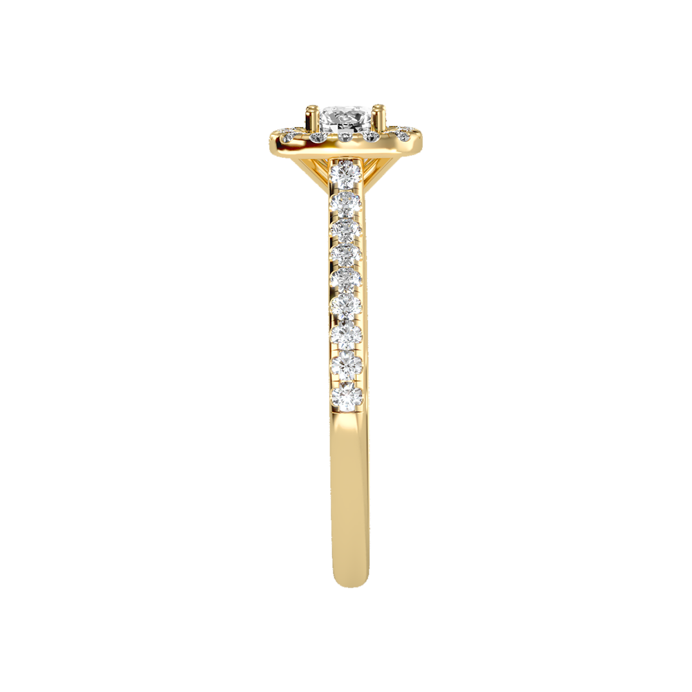Stylized Solitaire Ring - Eleven