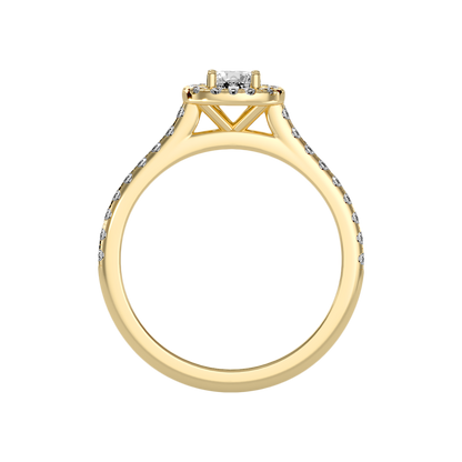 Stylized Solitaire Ring In 925 Sterling Silver - Twelve
