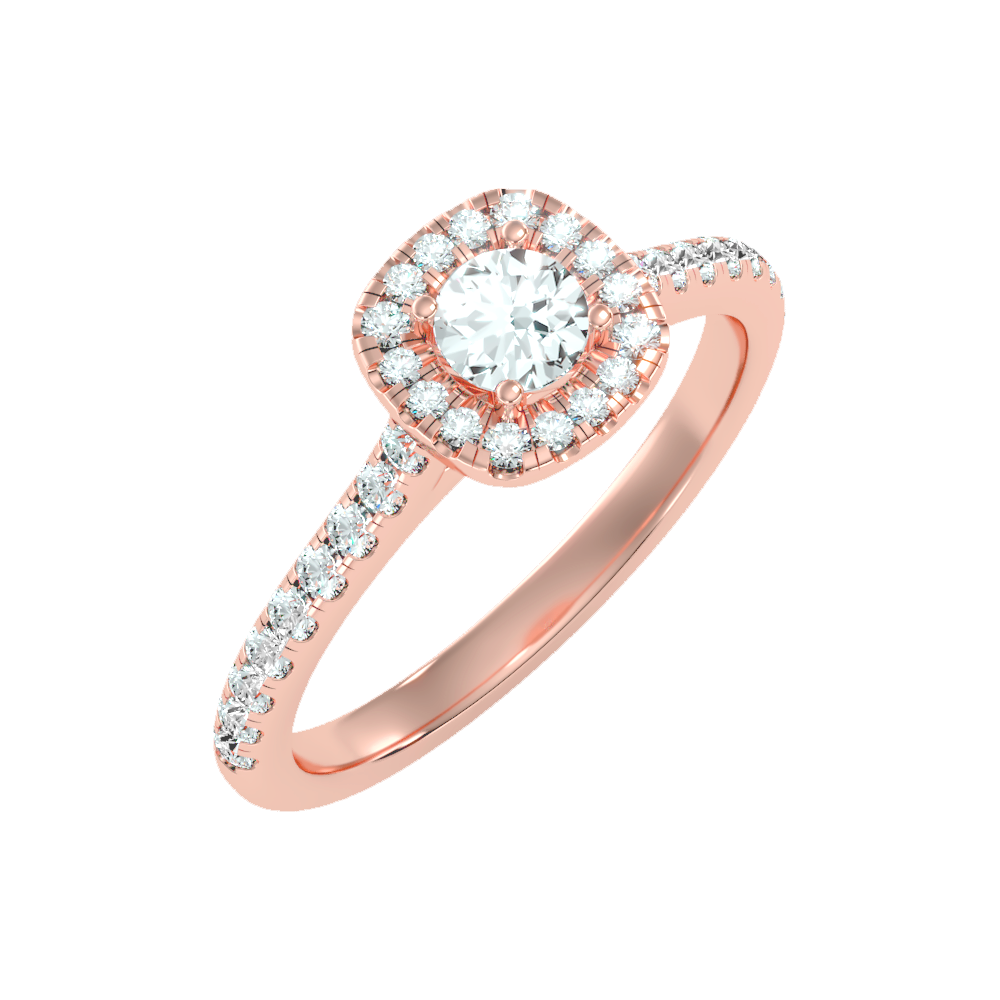 Stylized Solitaire Ring - Five