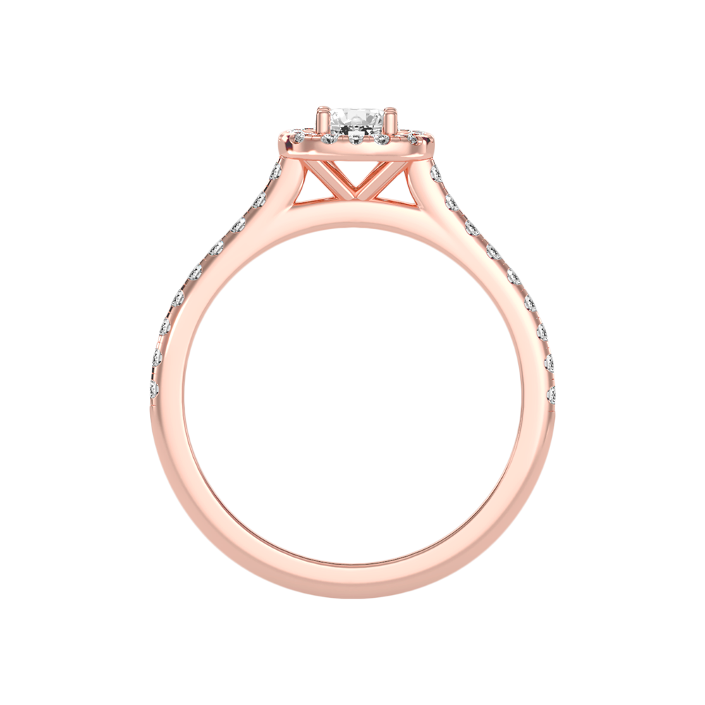 Stylized Solitaire Ring In 925 Sterling Silver - Six