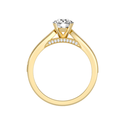 Sublime Solitaire Ring In 925 Sterling Silver - Twelve