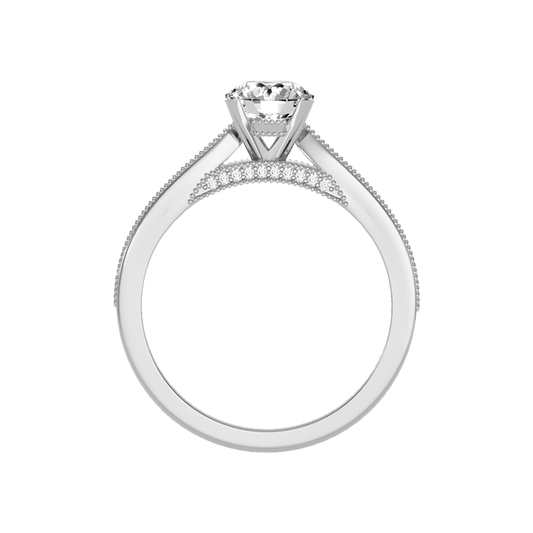 Sublime Solitaire Ring In 925 Sterling Silver - Two
