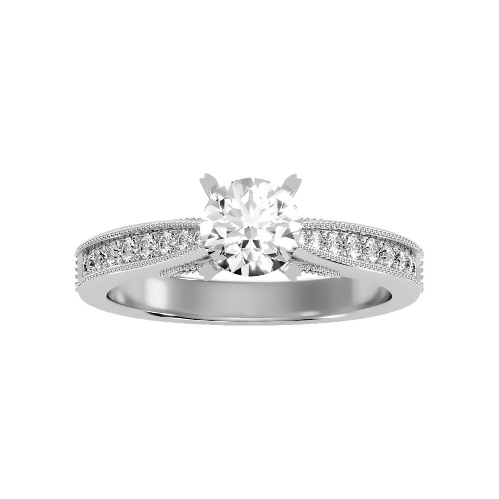 Sublime Solitaire Ring In 925 Sterling Silver - Three