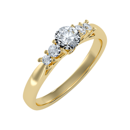 Subtle Statements Single Stone Ring - Ten