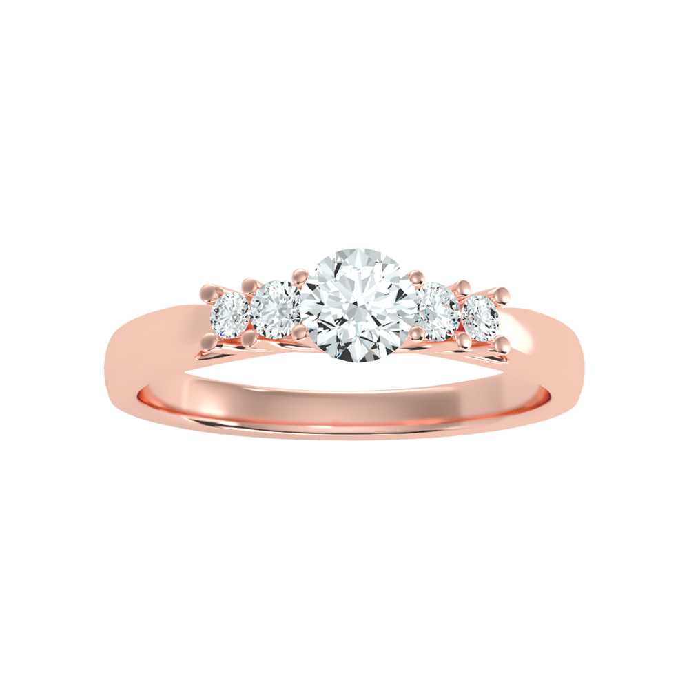 Subtle Statements Single Stone Ring - Three