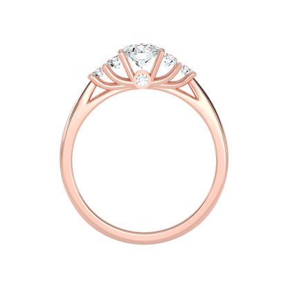 Subtle Statements Single Stone Ring In 925 Sterling Silver - Four