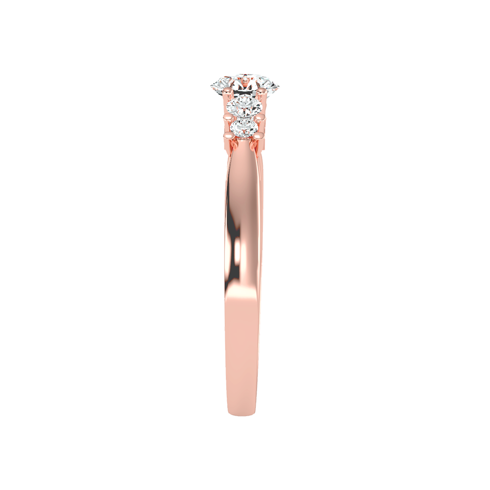 Subtle Statements Single Stone Ring - Five