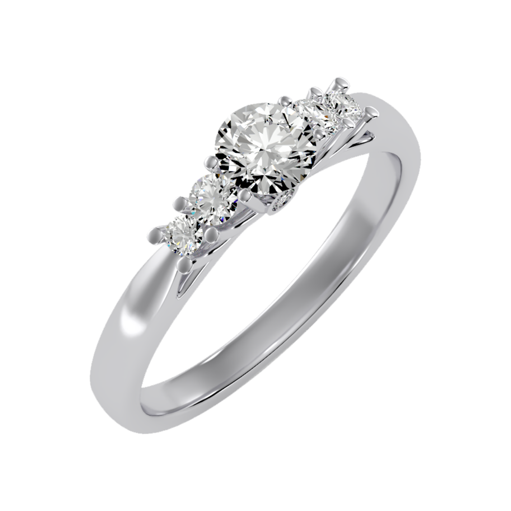 Subtle Statements Single Stone Ring - Six