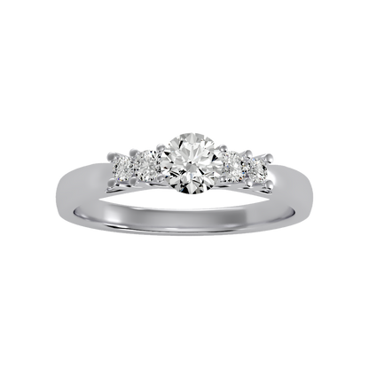Subtle Statements Single Stone Ring In 925 Sterling Silver - Seven