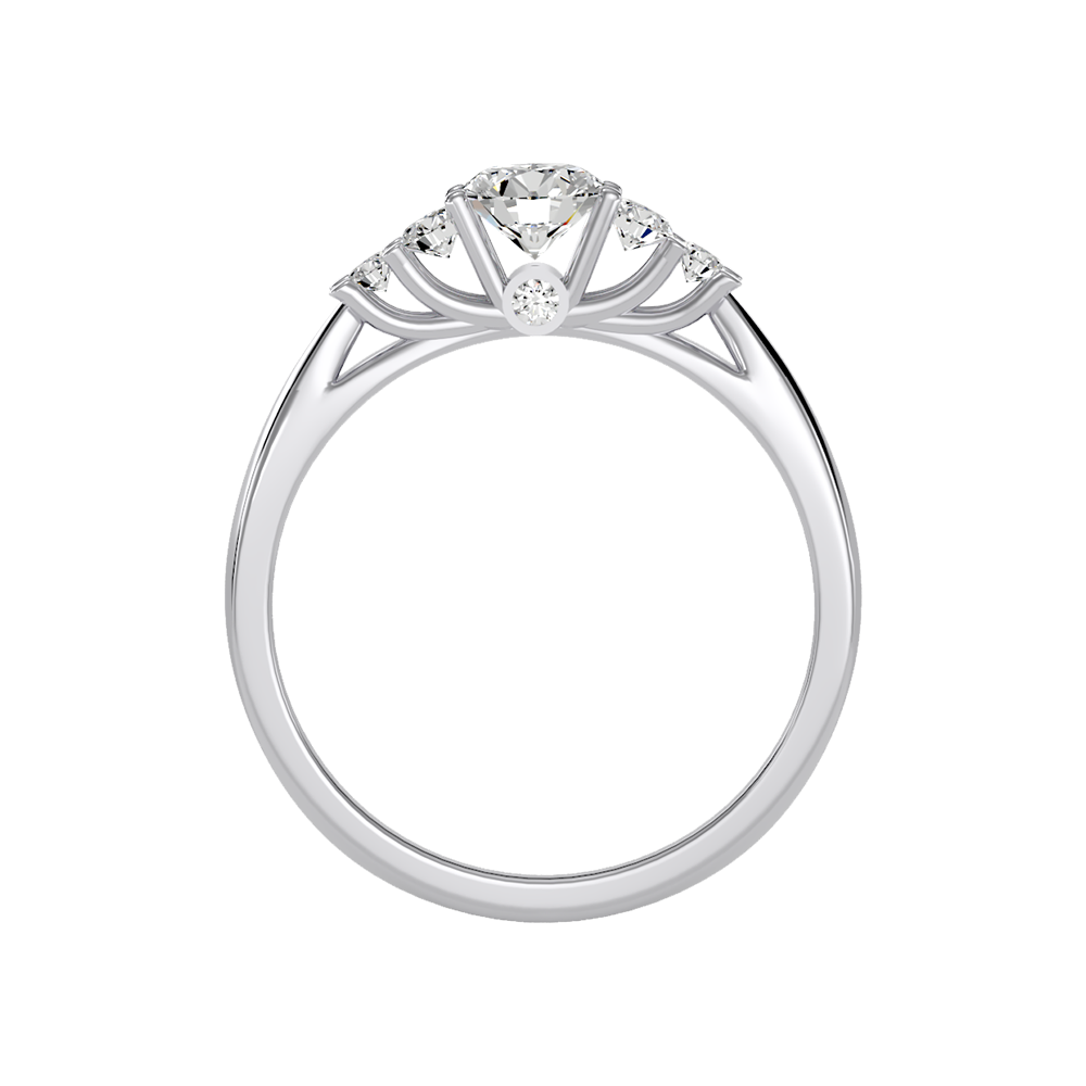Subtle Statements Single Stone Ring In 925 Sterling Silver - Eight