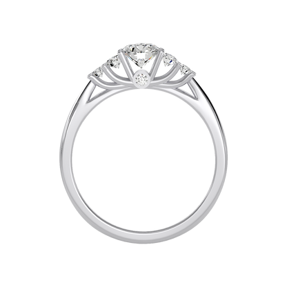 Subtle Statements Single Stone Ring In 925 Sterling Silver - Eight