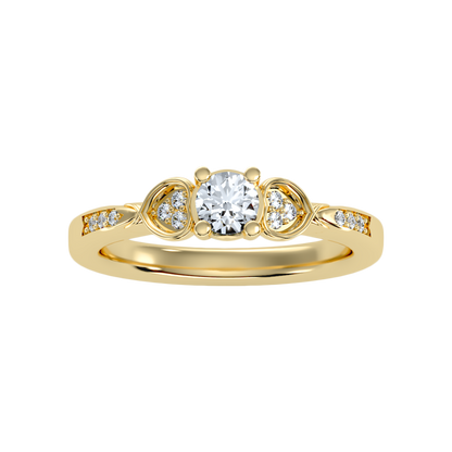 Summery Diamond Ring In 925 Sterling Silver - Ten