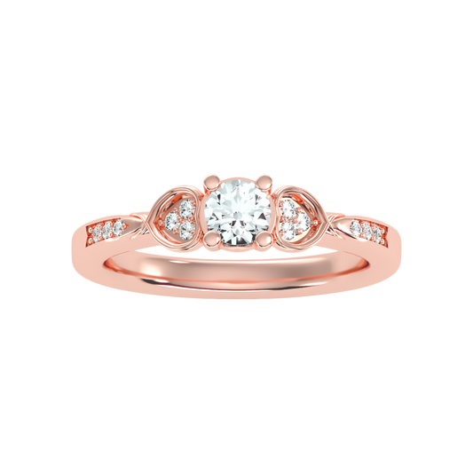 Summery Diamond Ring In 925 Sterling Silver - Two