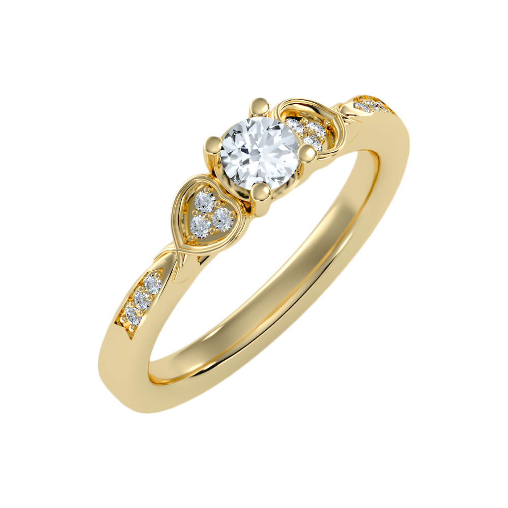 Summery Diamond Ring In 925 Sterling Silver - Nine