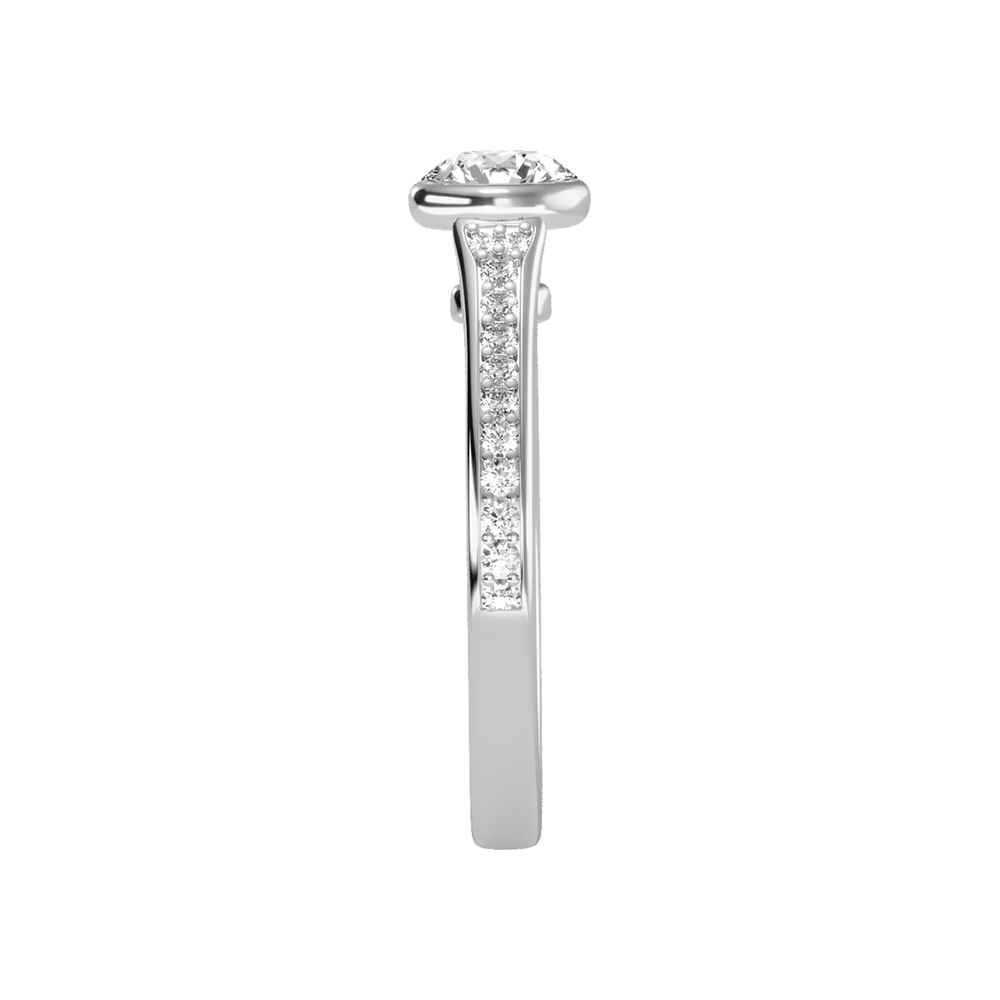 Sumptuous Solitaire Ring In 925 Sterling Silver - Seven