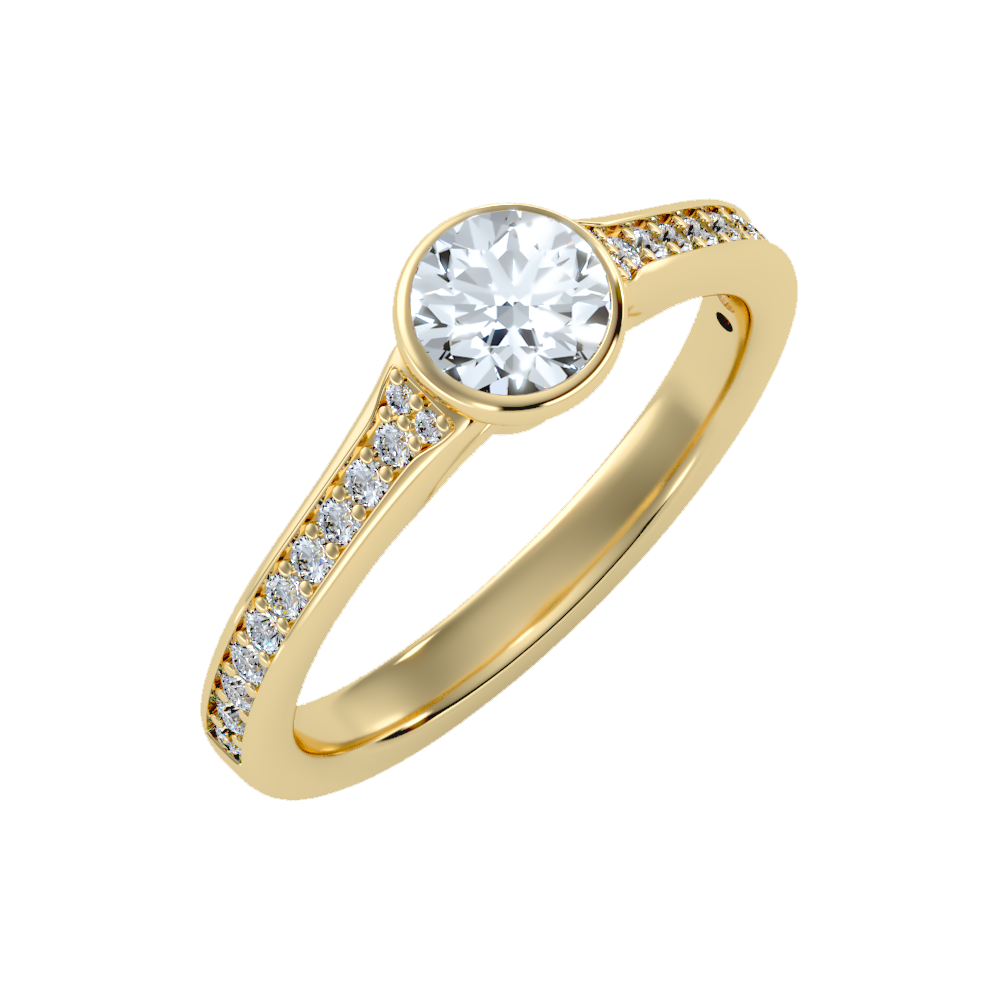 Sumptuous Solitaire Ring In 925 Sterling Silver - Nine
