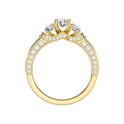 Sumptuous Three Stone Diamond Engagement Ring - Twelve