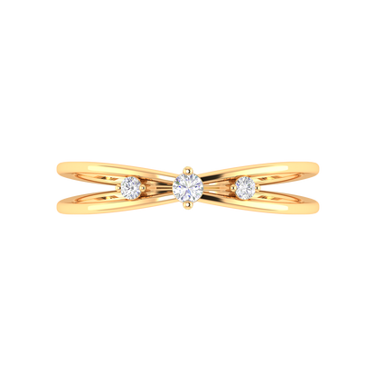 Sunshine Tri Stone Ring - Ten