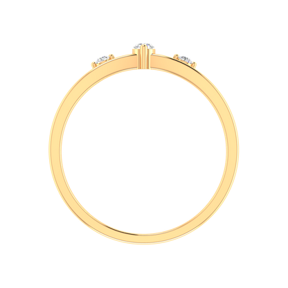 Sunshine Tri Stone Ring - Twelve