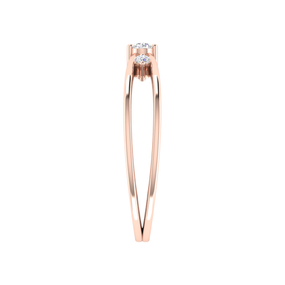 Sunshine Tri Stone Ring - Three