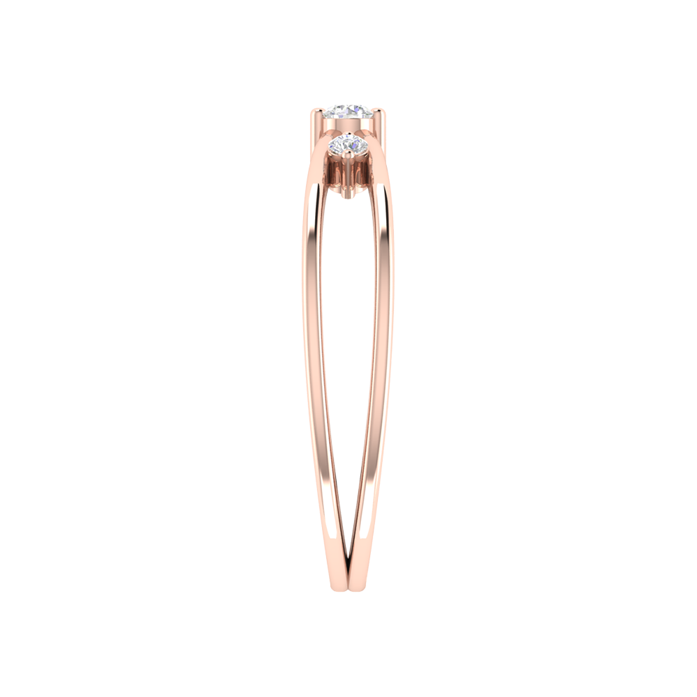 Sunshine Tri Stone Ring In 925 Sterling Silver - Three