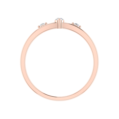 Sunshine Tri Stone Ring - Four