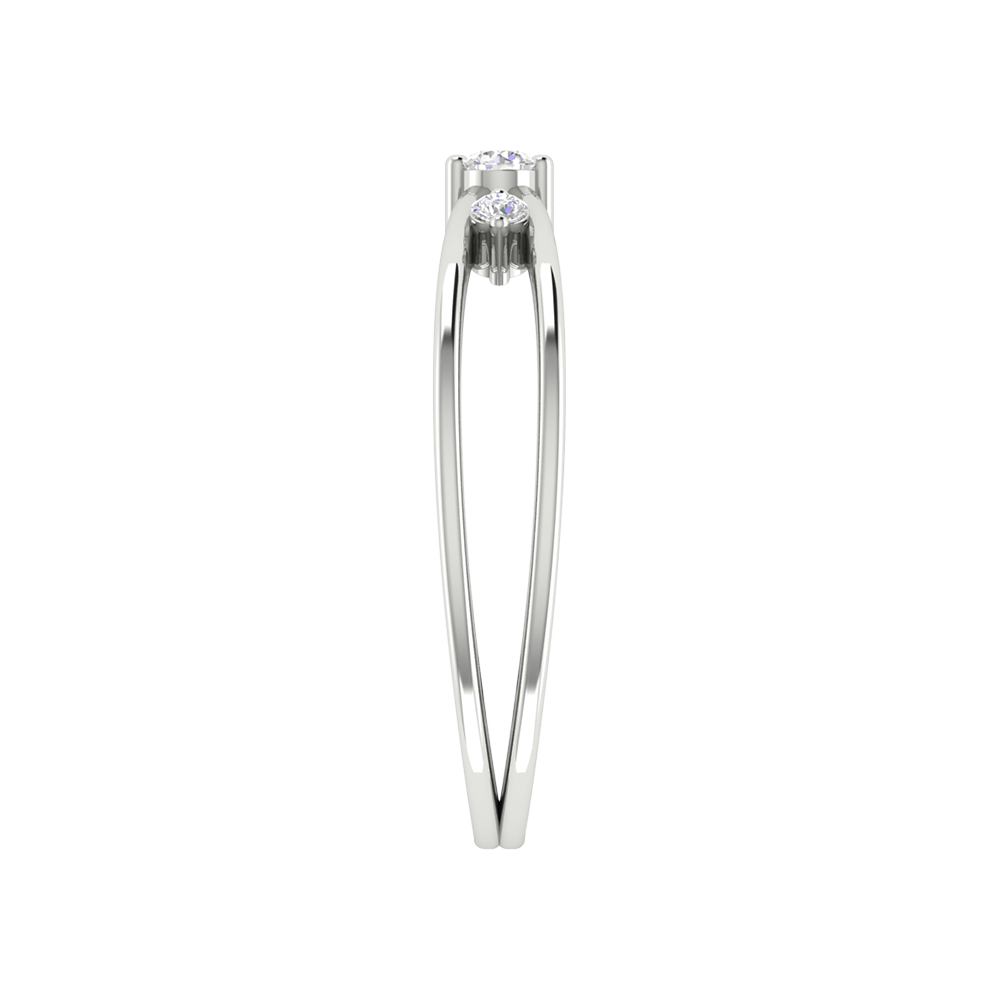 Sunshine Tri Stone Ring In 925 Sterling Silver - Seven