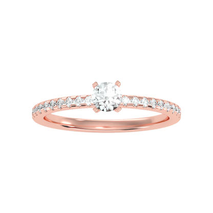 Superb Solitaire Ring In 925 Sterling Silver - Eleven