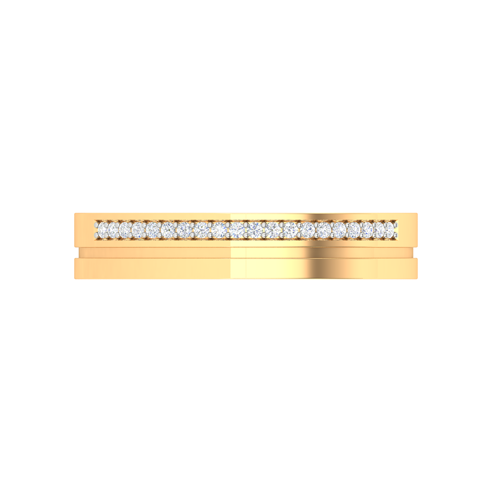Superb Style Diamond Band In 925 Sterling Silver - Ten