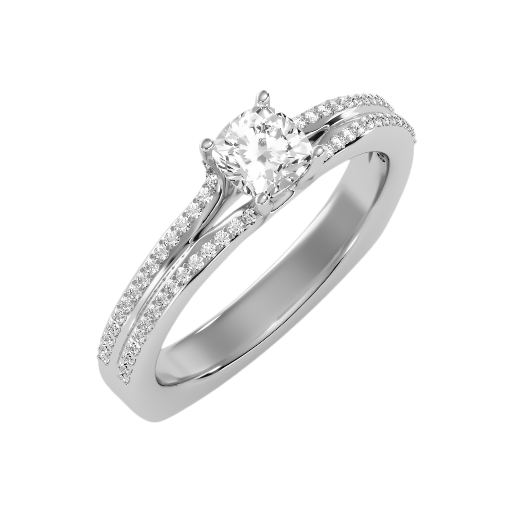 Superior Solitaire Ring In 925 Sterling Silver - One