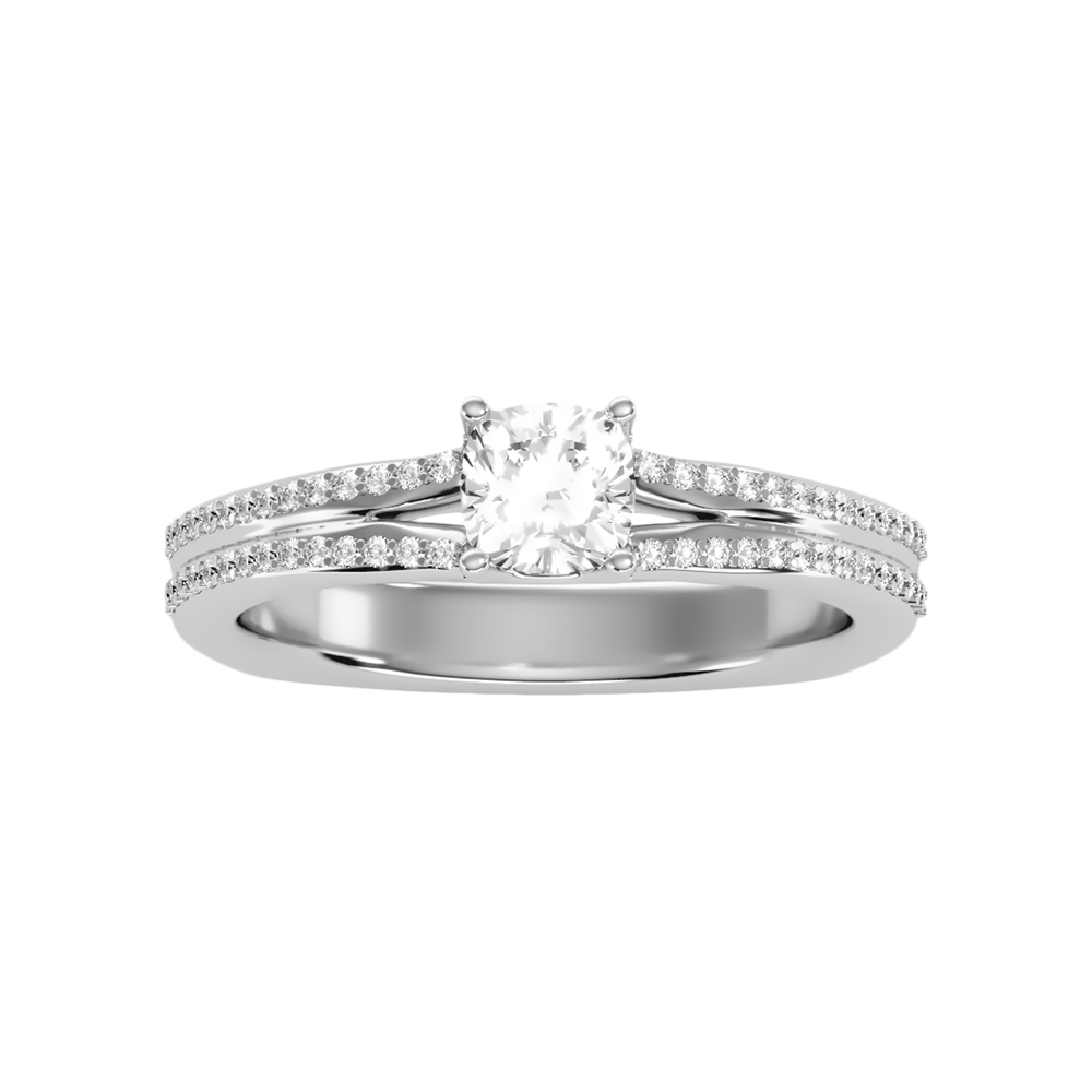 Superior Solitaire Ring In 925 Sterling Silver - Three