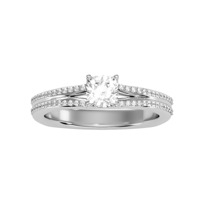 Superior Solitaire Ring In 925 Sterling Silver - Three