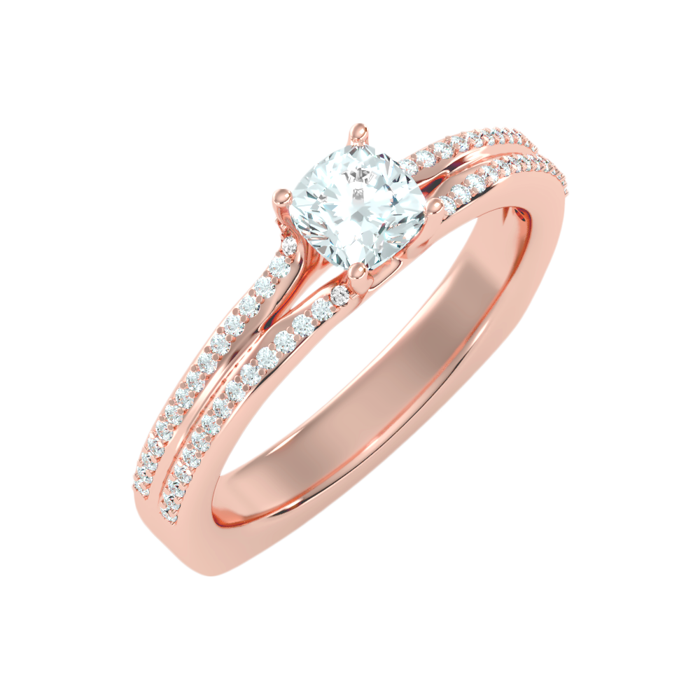 Superior Solitaire Ring In 925 Sterling Silver - Five