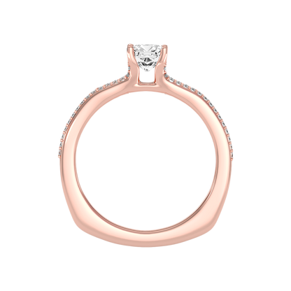 Superior Solitaire Ring In 925 Sterling Silver - Six
