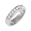 Supreme Mens Wide Moissanite Band Ring