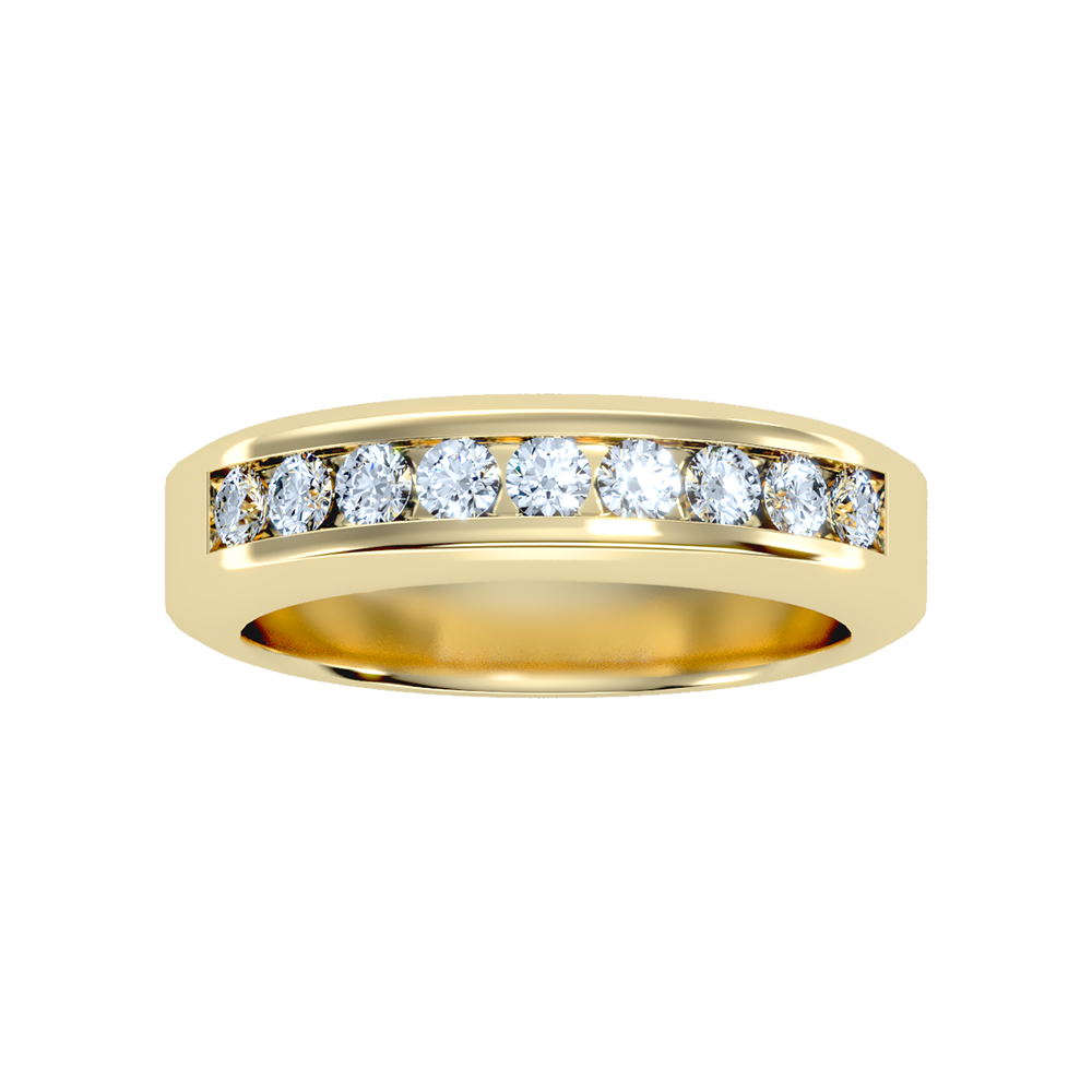 Supreme Men's Broad Band Ring In 925 Sterling Silver - Ten
